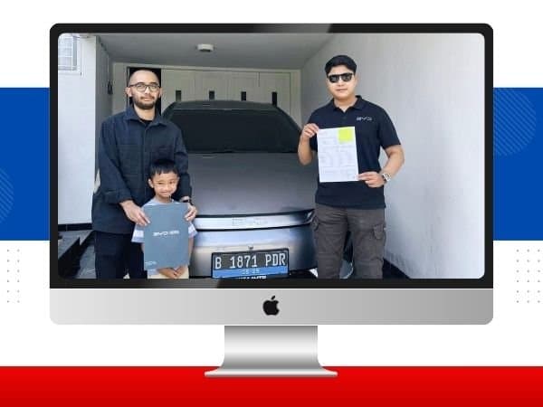 Serah terima unit mobil BYD — Pak Rizky