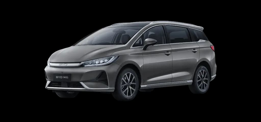 BYD M6 warna Harbour Grey